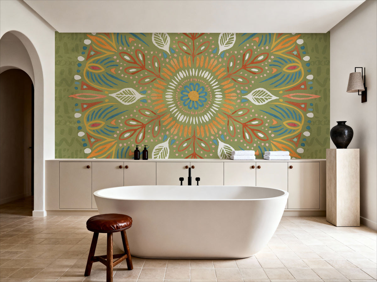 Harvest Whimsy X Color Mural Wallpaper - room preview 02