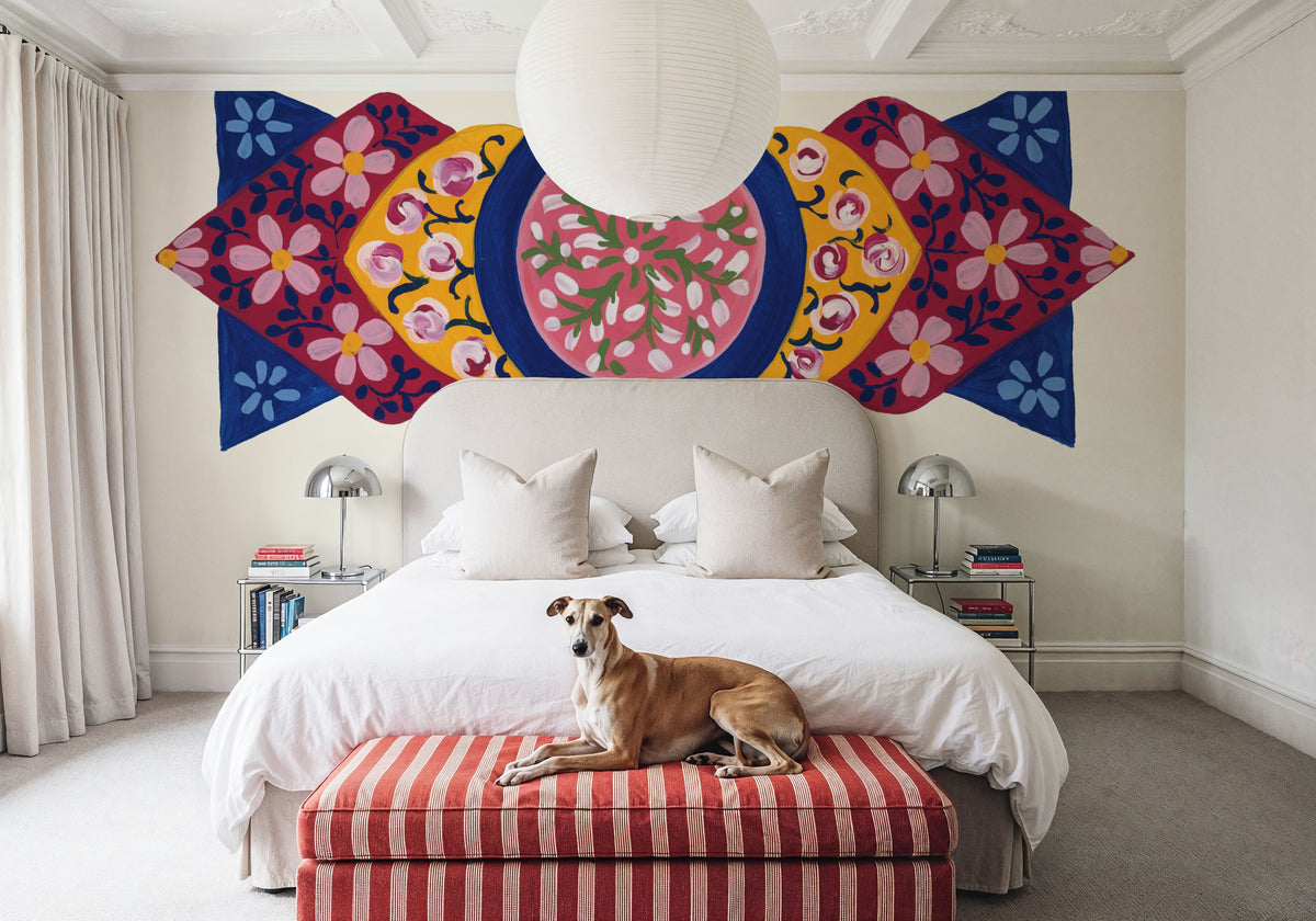 Blooming Cross I Mural Wallpaper - room preview 02