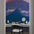 Spray Lakes Reservoir Sunset Mural Wallpaper - room preview 02