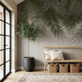 Palms Around Us Mural Wallpaper - Neutral Tone - room preview 02