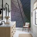 Pastel Leaves Mural Wallpaper - room preview 02