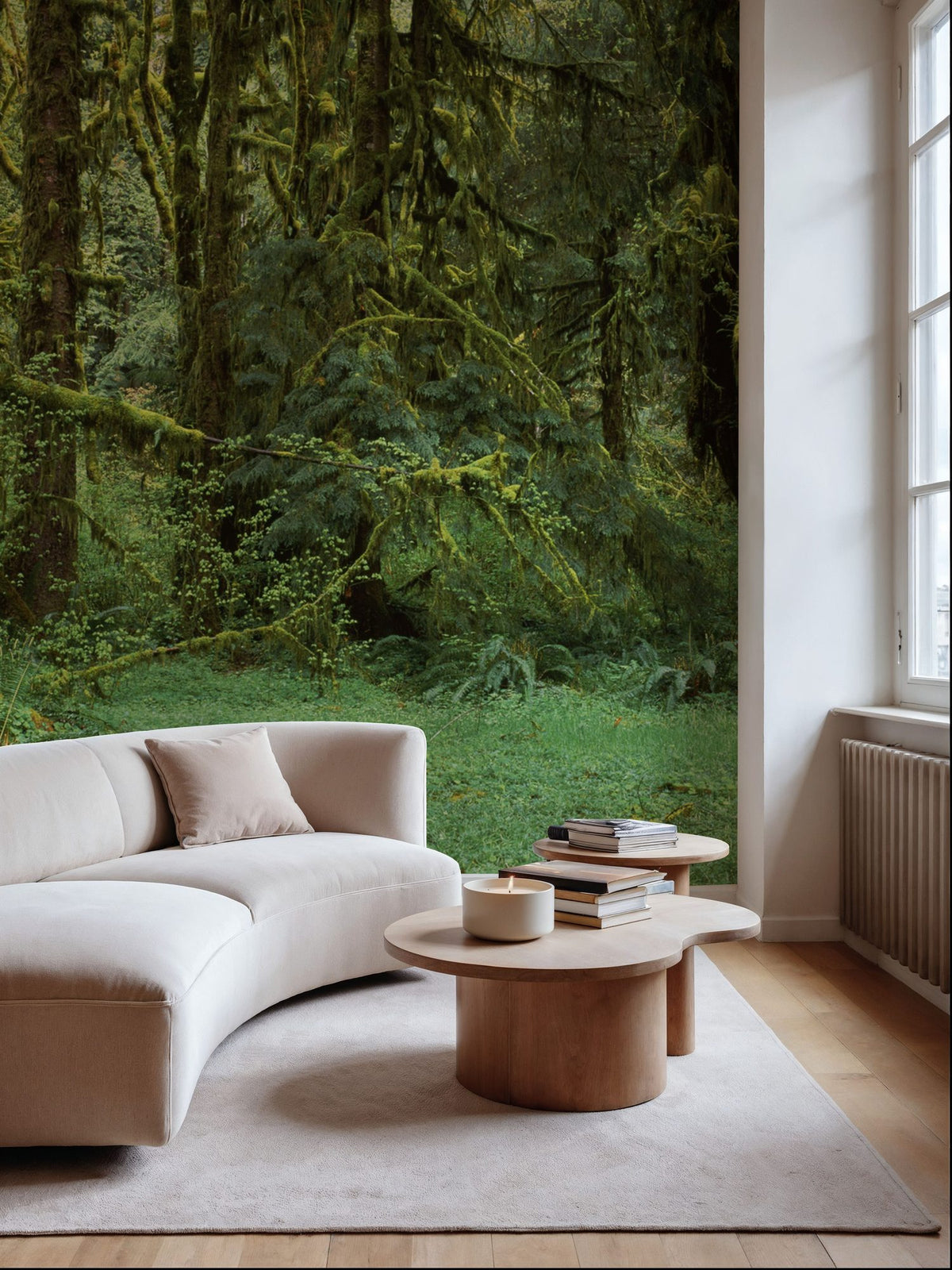 Hoh Rain Forest, Washington State Mural Wallpaper - room preview 02