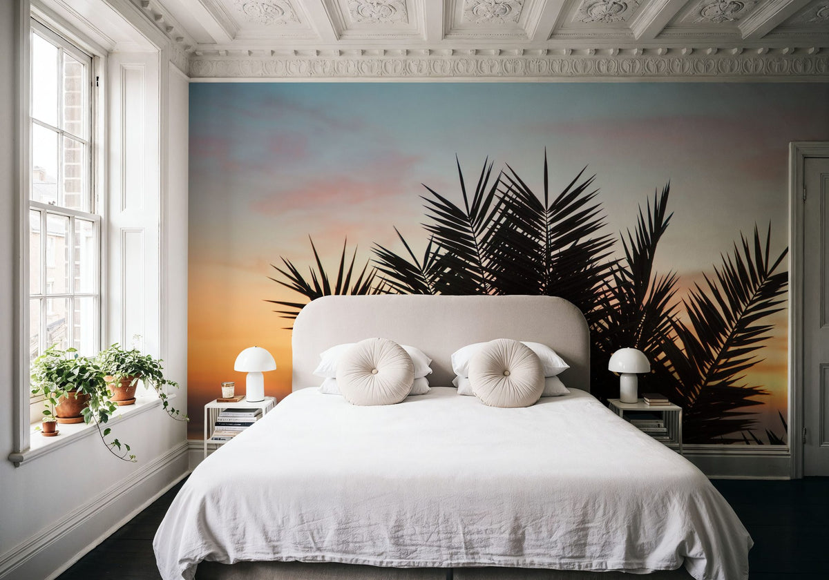 Sunset Palms II Mural Wallpaper - room preview 02
