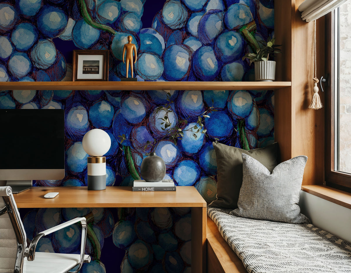 Lustrous Vineyard Mural Wallpaper - room preview 02