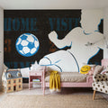 Womens Scoreboard Soccer Mural Wallpaper - room preview 02