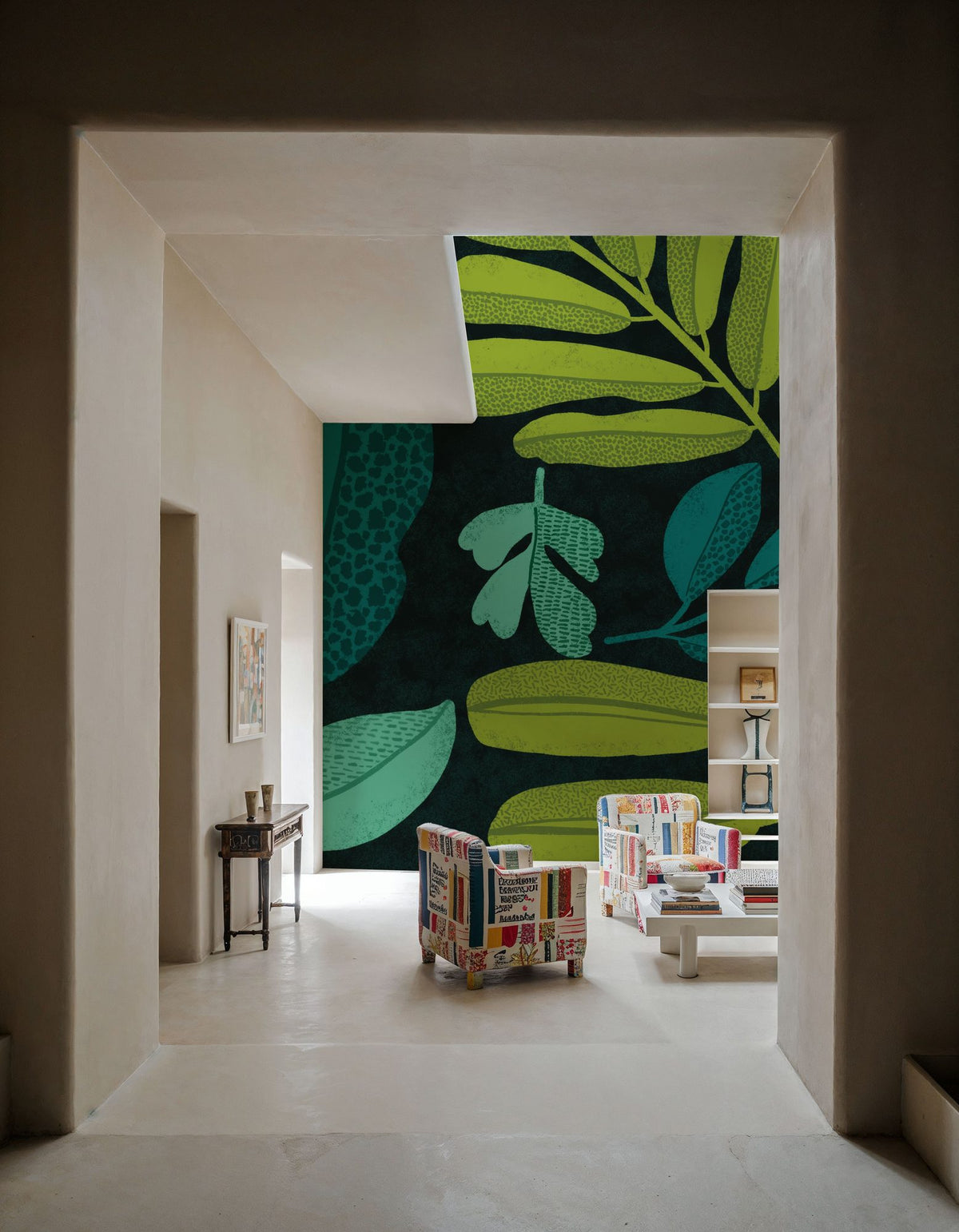 Plant Toss I Mural Wallpaper - room preview 02