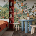 Orchard Reverie, Sky Blue Mural Wallpaper - room preview 02