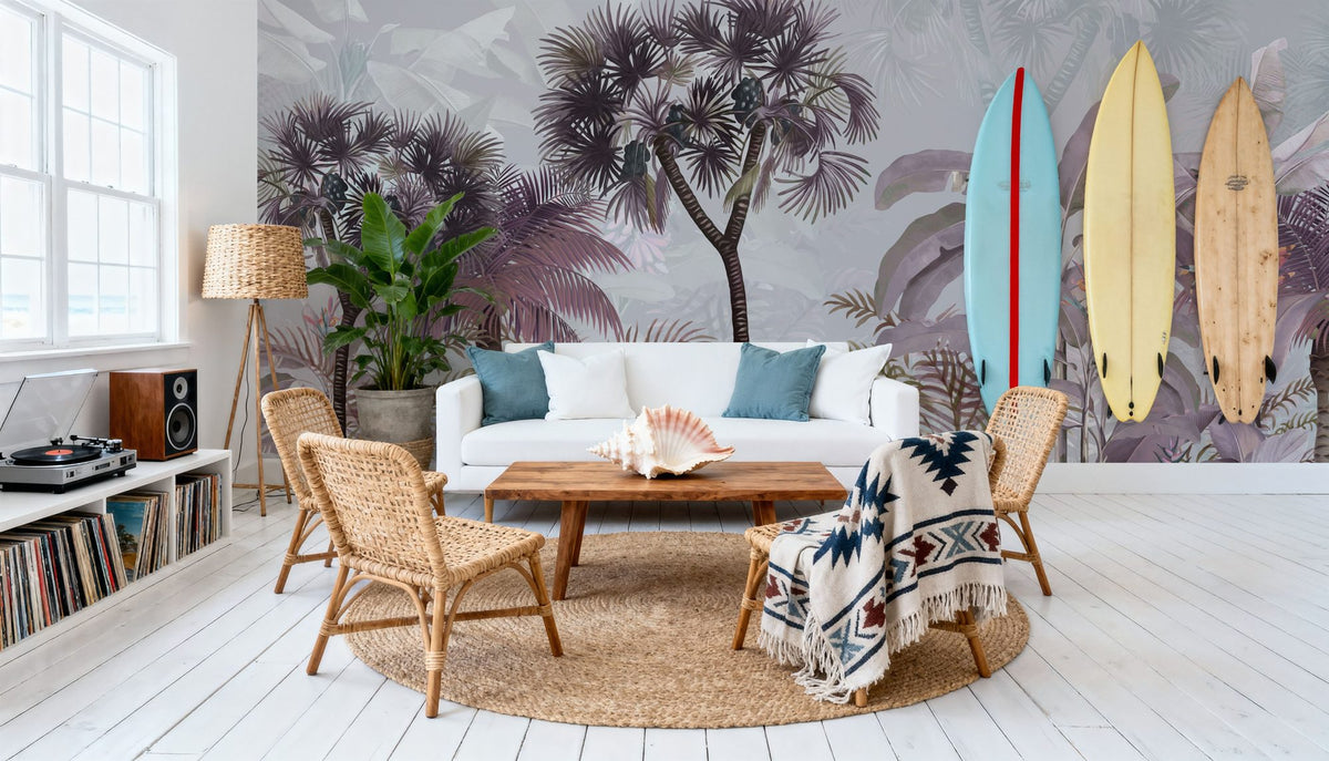 Tropical Forest Strolls Skylight Mural Wallpaper - room preview 02