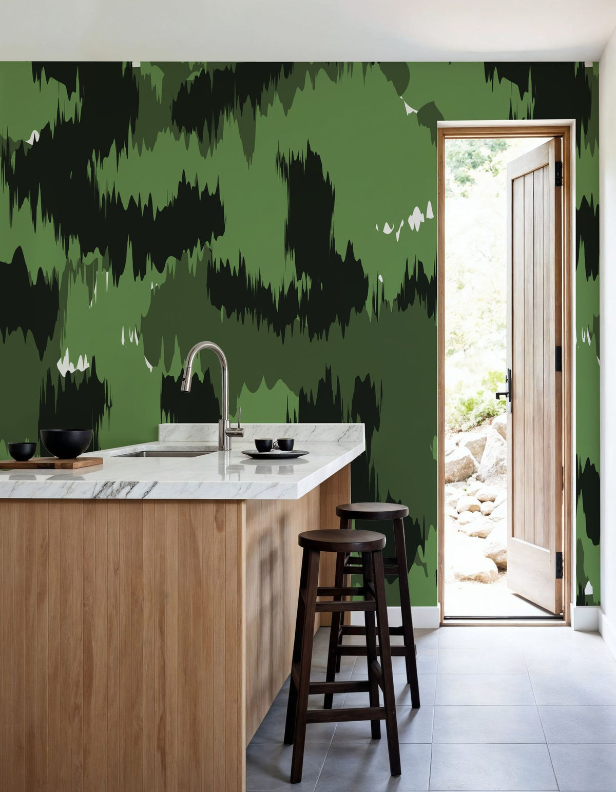 Dwellpaper Abstract Army Mural Wallpaper image 2