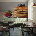 Stack of Pancakes with Syrup Mural Wallpaper - room preview 02