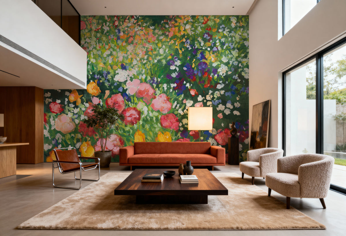 Floral Bounty Mural Wallpaper - room preview 02