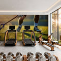 Lacrosse Action Mural Wallpaper - room preview 02