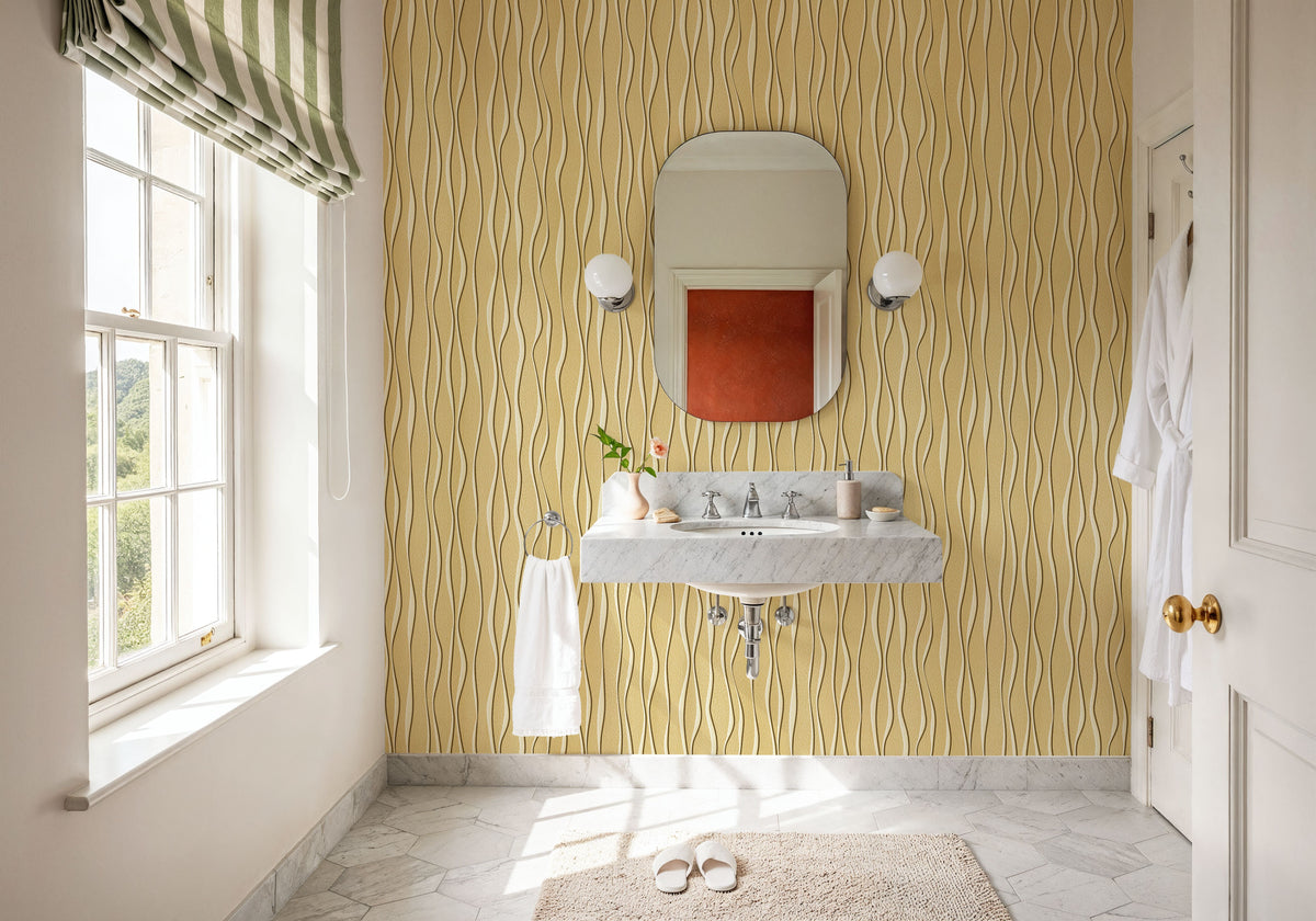 Swaying Lines, Hay Mural Wallpaper - room preview 02