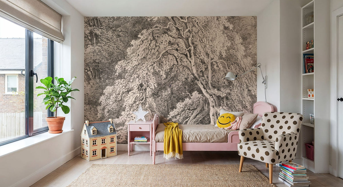 Hazel Nut Tree in Holme Park Mural Wallpaper - room preview 02
