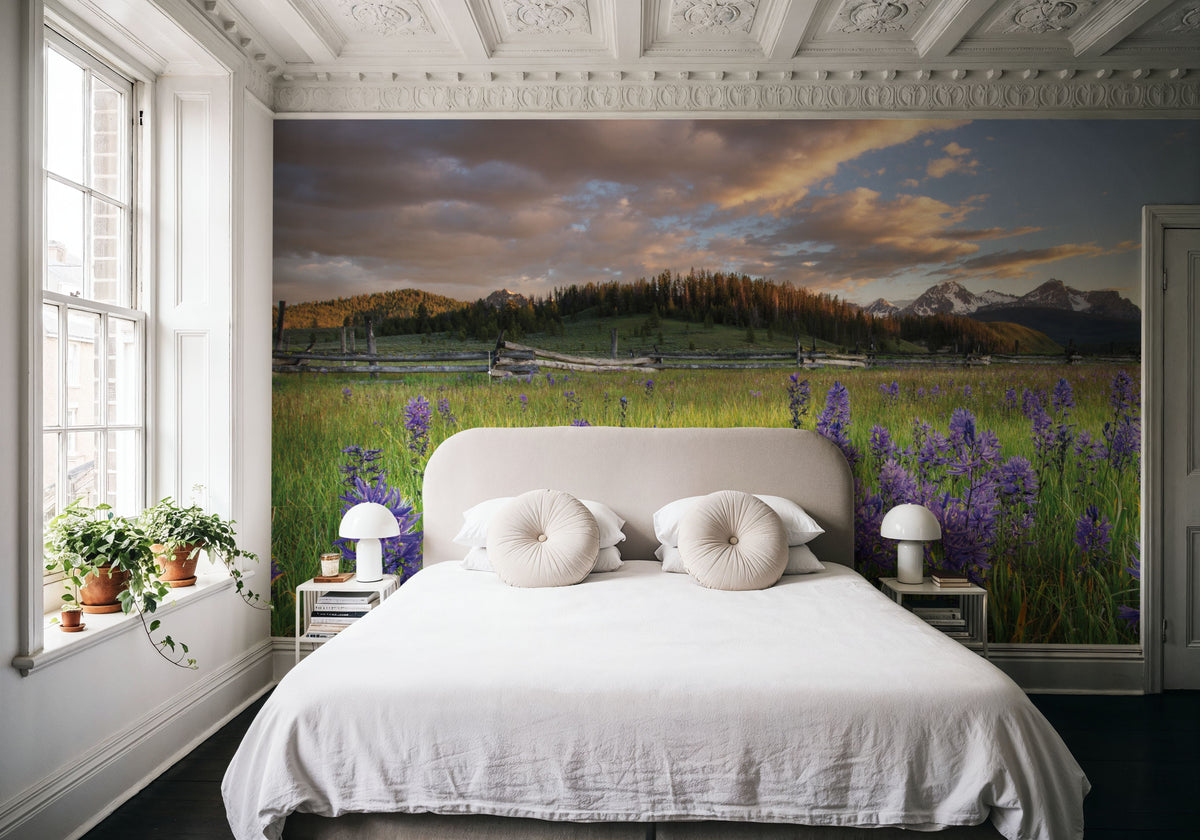Camas Meadows in Idaho Mural Wallpaper - room preview 02