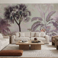 Tropical Forest Strolls Greenlight Mural Wallpaper - room preview 02