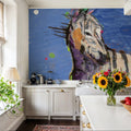 Zebra Splash Mural Wallpaper - room preview 02