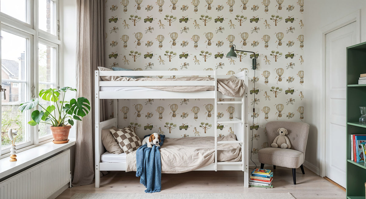 Savannah Adventure, Pattern Mural Wallpaper - room preview 02