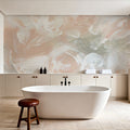 Blushing Abstract Mural Wallpaper - room preview 02