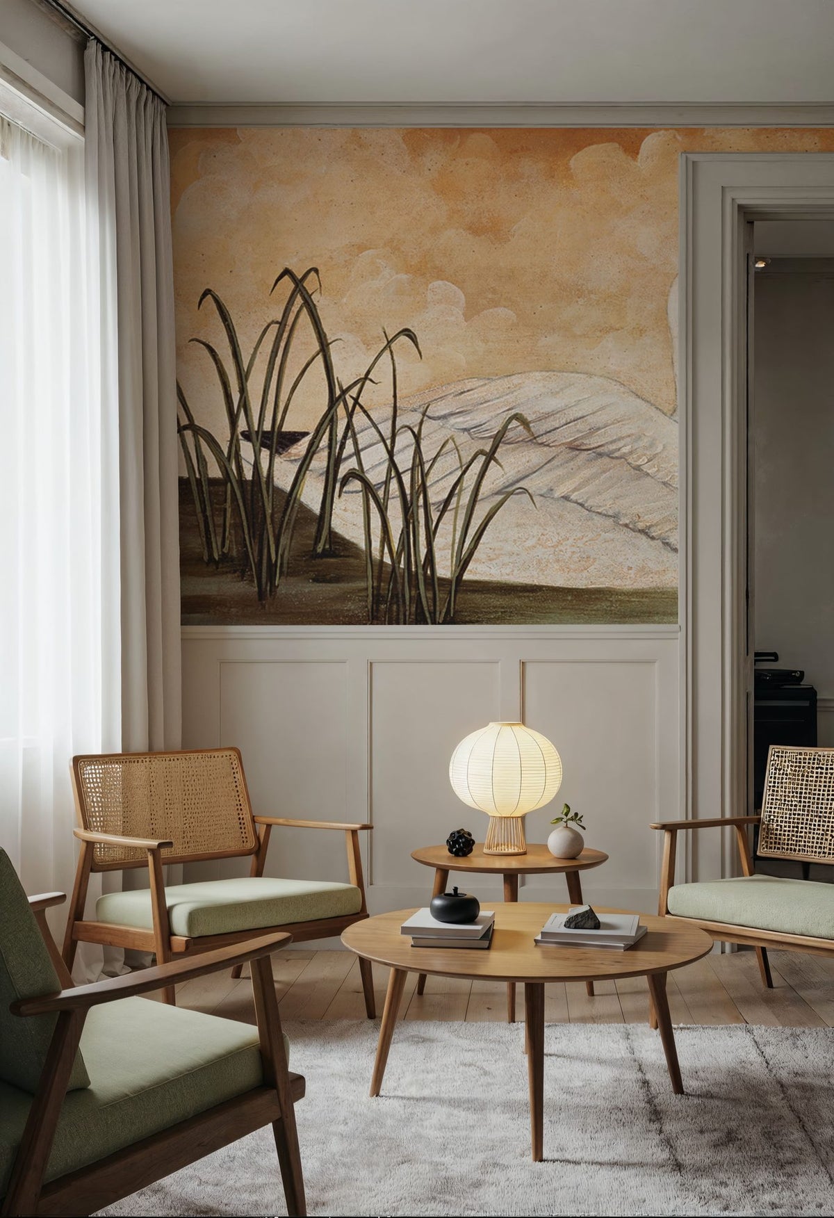 Snow Goose Mural Wallpaper - room preview 02