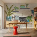 Botanical Bathroom I Mural Wallpaper - room preview 02