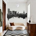 Swindon England Skyline Black & White Mural Wallpaper - room preview 02