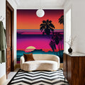 Evening Beach Mural Wallpaper - room preview 02