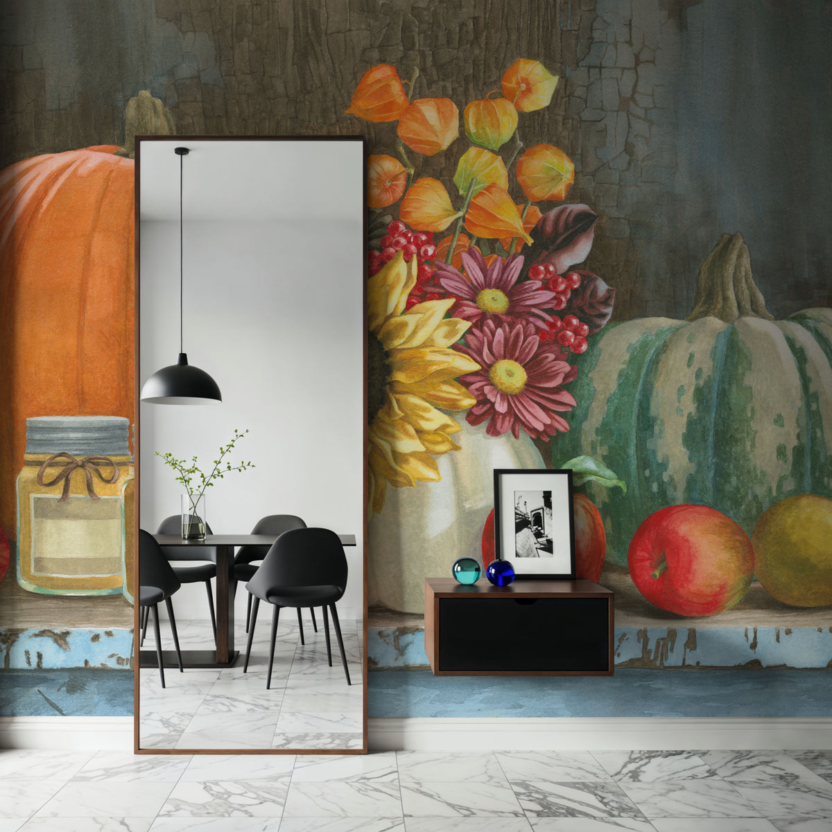Harvest Bench Mural Wallpaper - room preview 02