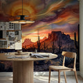 Arizona Landscape - Sunset Landscape Series Mural Wallpaper - room preview 02
