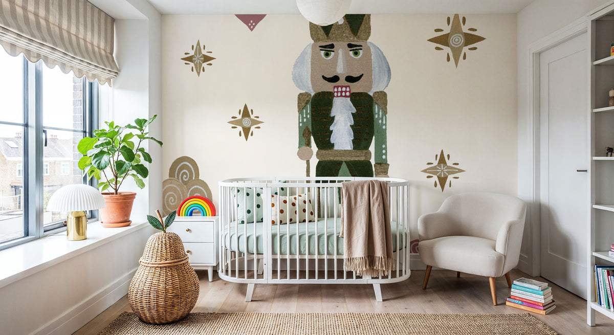 Vintage Nutcrackers V Mural Wallpaper - room preview 02