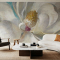 Turquoise Bloom I Mural Wallpaper - room preview 02