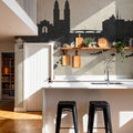 Zurich Switzerland Skyline Concrete Mural Wallpaper - room preview 02