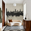 Kingston Upon Hull England Skyline Concrete Mural Wallpaper - room preview 02