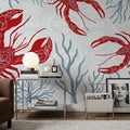 Delicate Coastline I Mural Wallpaper - room preview 02