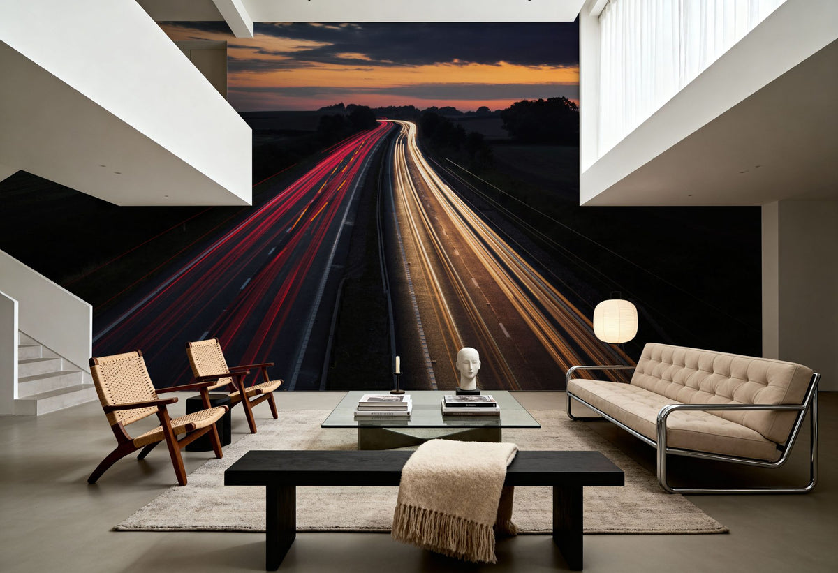 Twilight Velocity Mural Wallpaper - room preview 02
