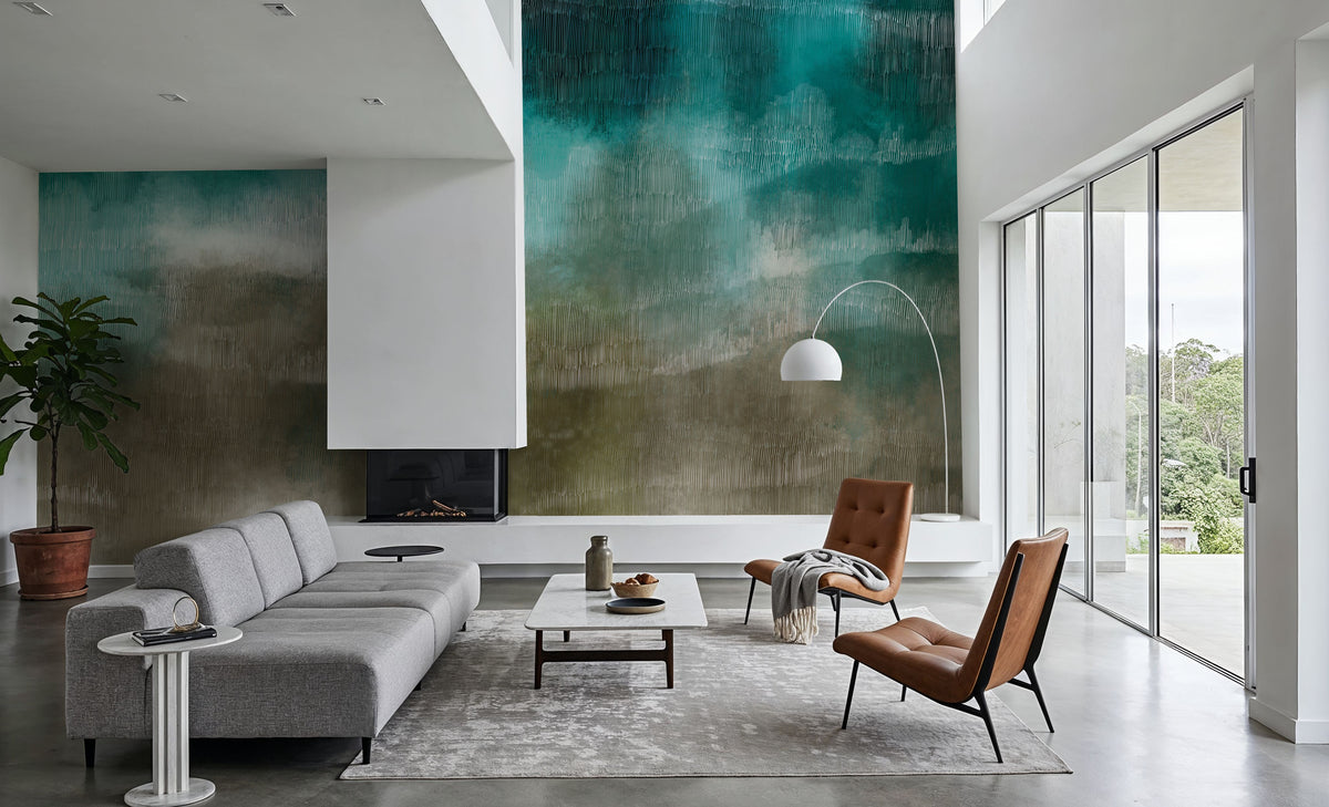 Wave Tapestry Mural Wallpaper - room preview 02