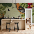 Vintage Birds Mural Wallpaper - room preview 02