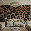 Leopard Fur Mural Wallpaper - room preview 02