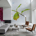 Bright Pink Hydrangea Mural Wallpaper - room preview 02