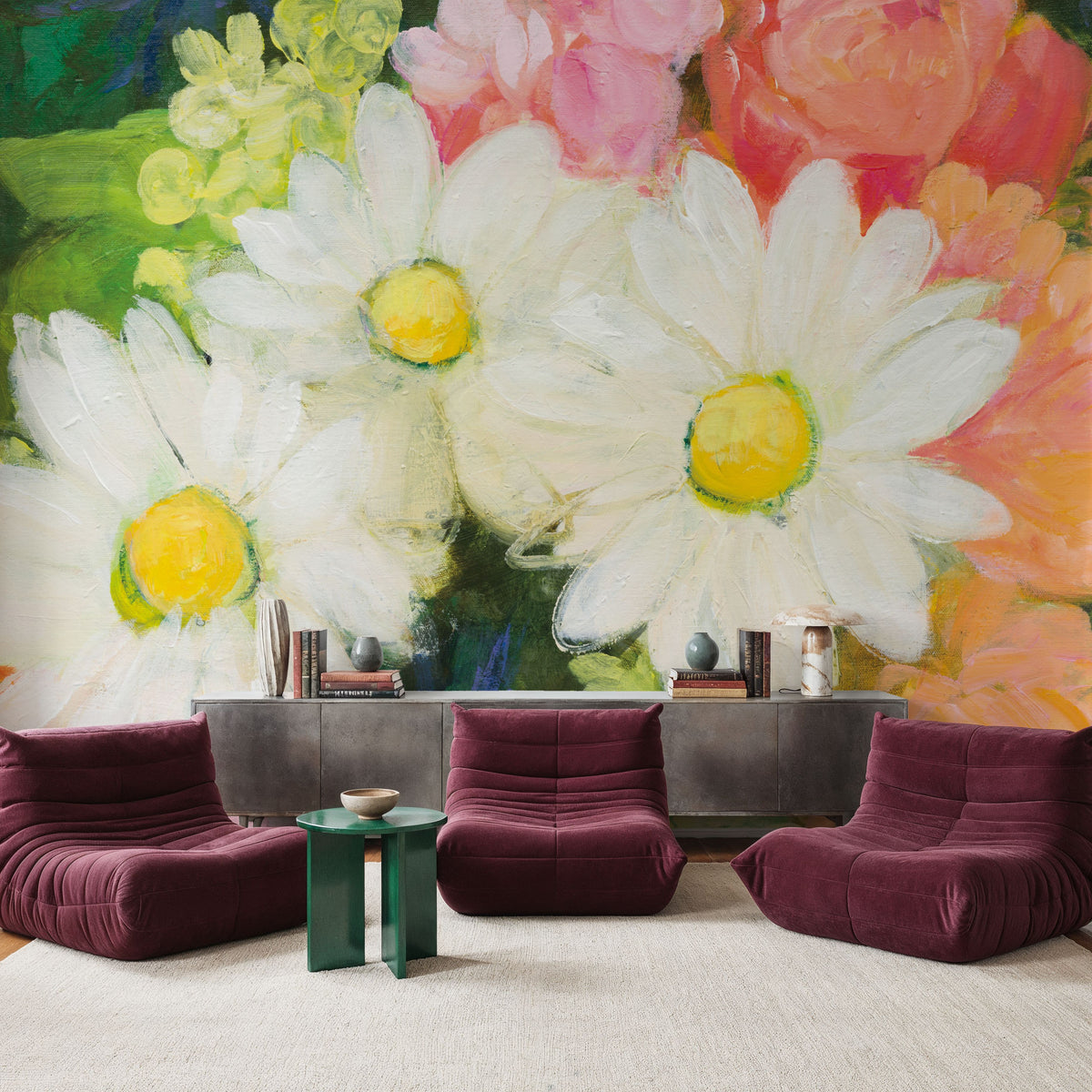 Floral Spectacular I Mural Wallpaper - room preview 02