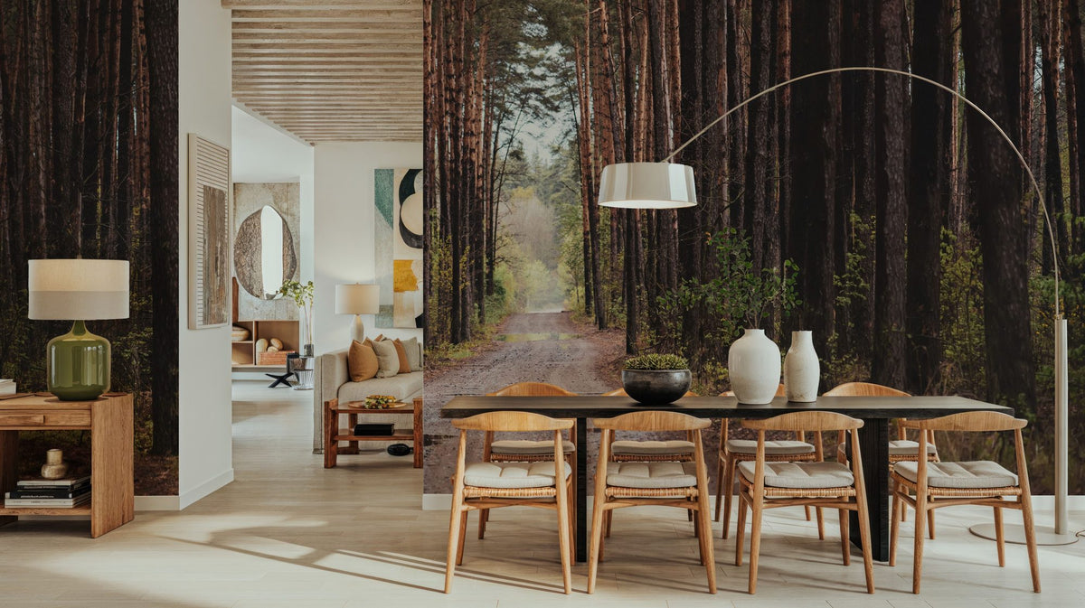 Dark Moody Trail Mural Wallpaper - room preview 02