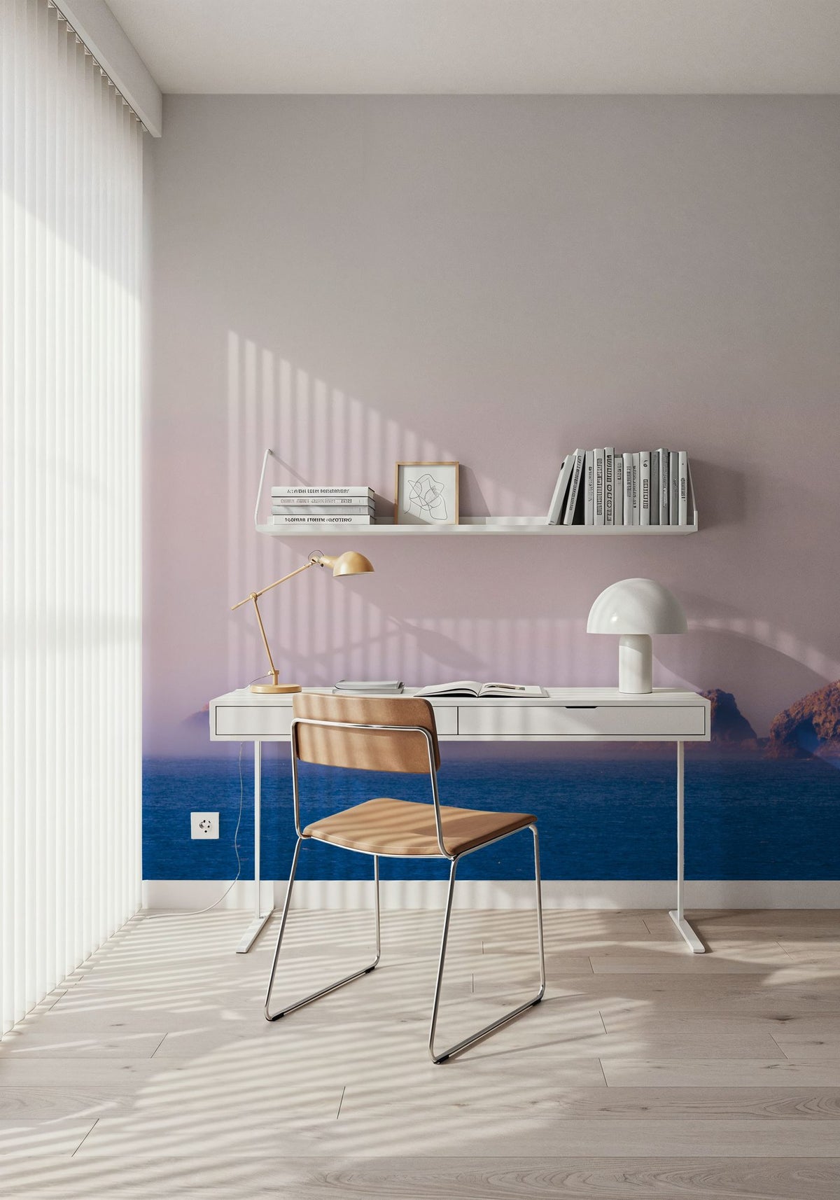 Coastline Sunset Mural Wallpaper - room preview 02