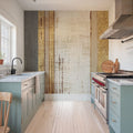 Beachscape VIII Gold Neutral Mural Wallpaper - room preview 02