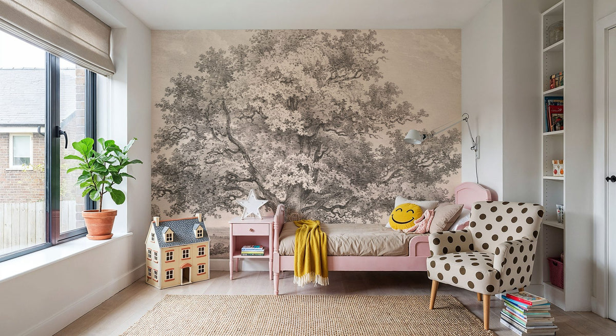Queen Charlottes Tree Windsor Forest Mural Wallpaper - room preview 02
