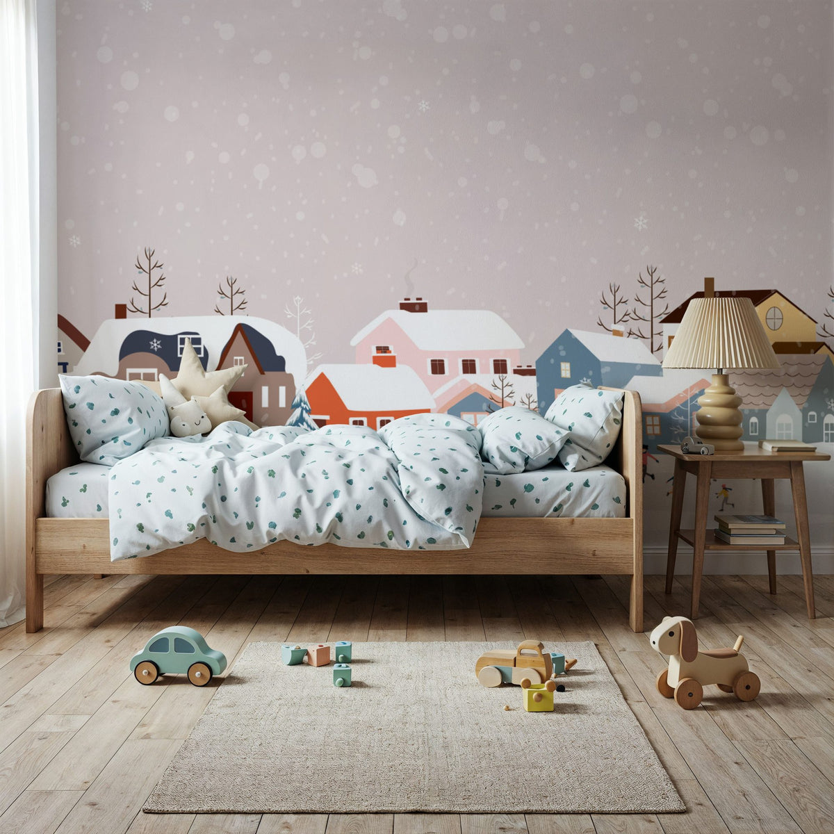 Wintertopia Mural Wallpaper - room preview 02