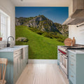 Alpine Valley Pasture Mural Wallpaper - room preview 02