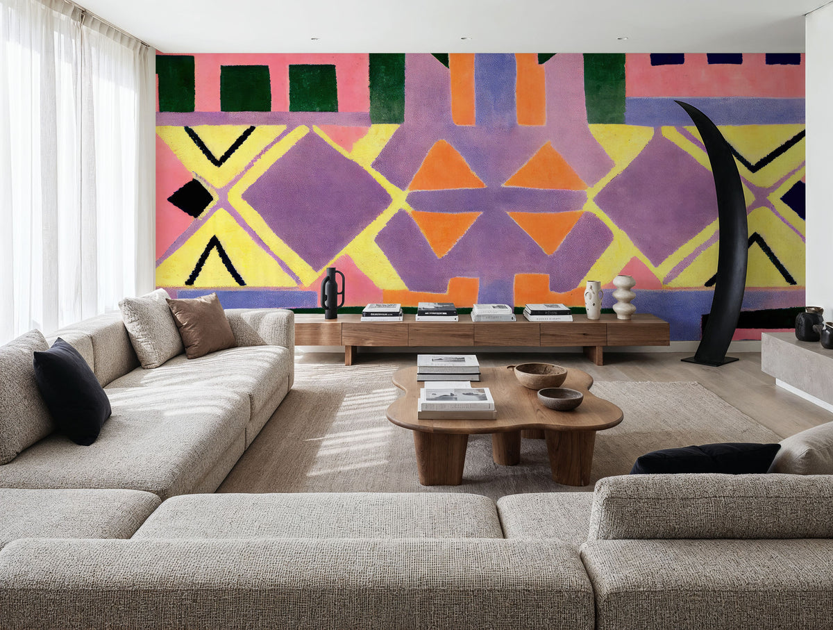 Peru Rug Pattern Mural Wallpaper - room preview 02
