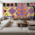 Peru Rug Pattern Mural Wallpaper - room preview 02