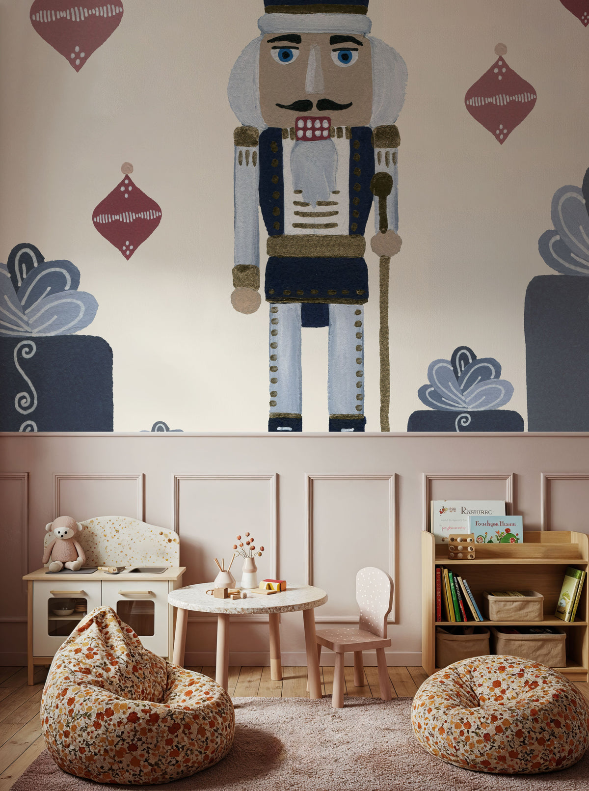 Vintage Nutcrackers II Mural Wallpaper - room preview 02