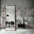 Rose Garden Gray Mural Wallpaper - room preview 02